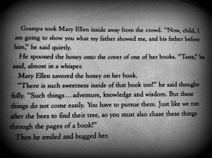 quote from The Bee Tree