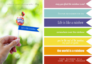 Download Rainbow Quotes printable here .