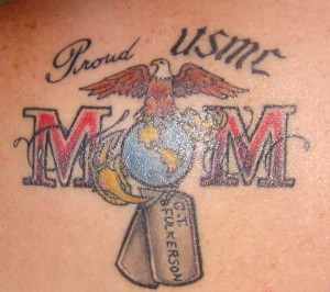Pin Marine Mom Tattoo Corps...