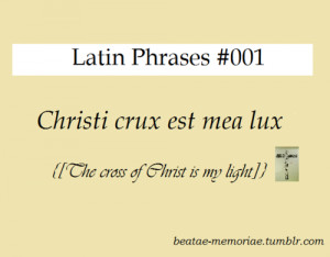 latin #latin phrase #religious #christ #christian #catholic #cross # ...