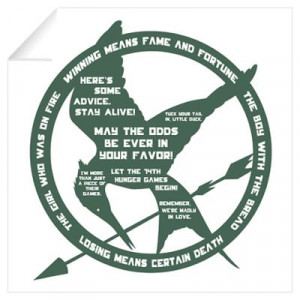 ... > Wall Art > Wall Decals > Hunger Games Quotes Wall Art Wall Decal