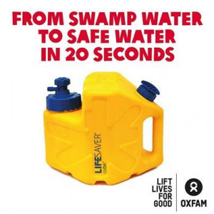 Lifesavers manufacture these and is working in co-operation with Oxfam ...