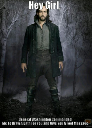 Sleepy Hollow Ichabod Crane....okay...ignore the husband..
