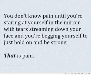 you don't know pain....