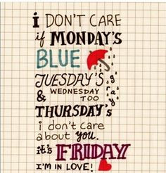 Friday, I you. #friday #quote