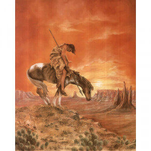 Native American Indian End Of Trail Art Print POSTER - 13x19