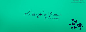 Sleeping Quote | Best FB Timeline Cover Photo