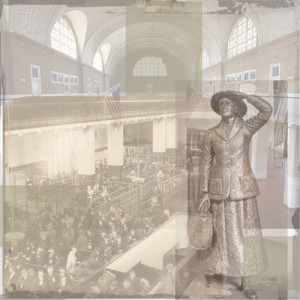 ... - Ellis Island Collection - 12 x 12 Paper - Annie Moore Collage