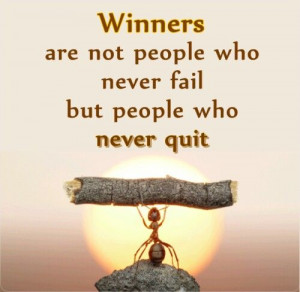 Never quit quitting!