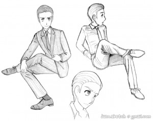 Sketches - suit and tie by J-Juno