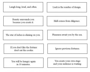 Printable Fortune Cookie Quotes