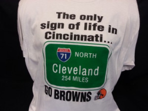 Details about Cleveland Browns FUNNY T Shirt Tee New Old Stock L Large ...