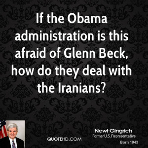 If the Obama administration is this afraid of Glenn Beck, how do they ...