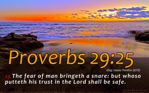Proverbs 29:25 faith christian love god kjv HD Wallpaper