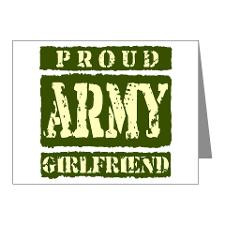 Proud Army Girlfriend Thank You Cards & Note Cards