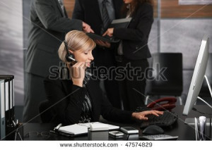 Smiling Female Receptionist