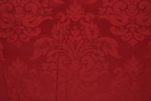 Red Damask Upholstery Fabric