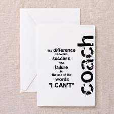 Failure and Success Black Greeting Cards (Pk of 10 for