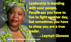 Servant Leadership - Leymah Gbowee