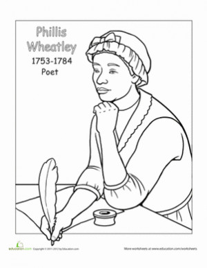 Black History Month Second Grade History People Worksheets: Phillis ...