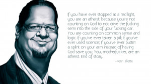 Jillette Quote, An illustration of Penn Jillette along with a quote ...
