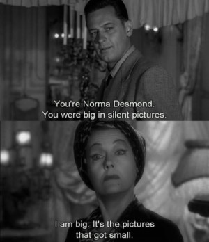 ... Boulevard. William Holden gets a smart answer from Gloria Swanson