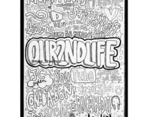 Collage drawing of Youtube's & 39;our2ndlife' channel ...