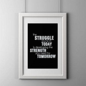 Motivation quotes, wall print, 8x10 inch shipped to your door.