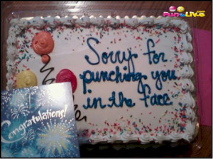 Funny Apology Cakes