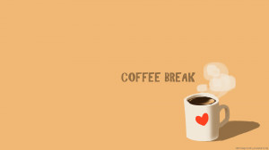 Coffee Break Wallpaper by sweetangel0467