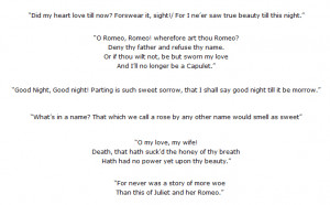 ... and most famous quotes from Romeo and Juliet by William Shakespeare