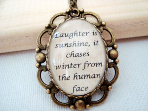 ... from the human face, Les Miserables quote pendant, victor hugo, le mis