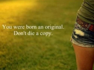 Because an original is worth more than a copy!