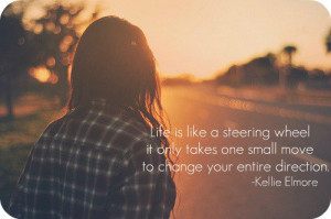 Life is like a steering wheel | Quotes Factory