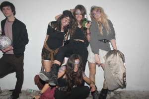 drunk, fashion, friends, girls, paint, party, pretty