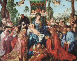La Fiesta De Las Guirnaldas Rosas Albrecht Dürer 1506 Narodni picture