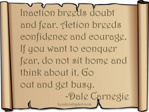 Dale Carnegie Quote on Taking Action