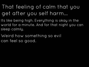 depression sad suicide self harm calm
