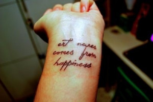 art, happiness, tattoo, tattoos, wrist