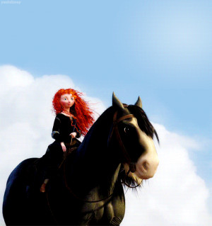 gif pretty disney Pixar Disney Pixar princess scenery brave horse ...
