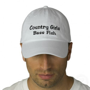 Country Girls Bass Fish Embroidered Hat