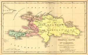 Haiti occupies the western portion of Hispaniola
