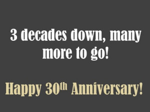 30th Anniversary Wishes: Quotes, Poems and Messages