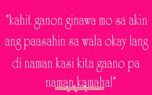 Tagalog Paasa Quotes For Hiim