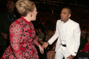 Grammys 2013: Adele Seen 'Shouting' At Chris Brown (PICS)