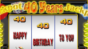 Video Auguri Compleanno 40 anni con slot machine
