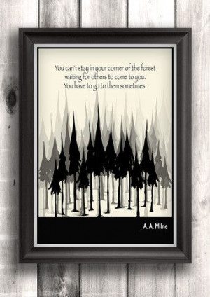 Literary Art - A. A. Milne Quote,