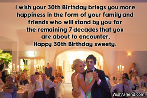 30th Birthday Quotes For Friends ~ 30th Birthday Wishes