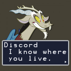 Casteal › Portfolio › My Little Pony Discord Quote Shirt