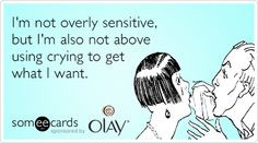Funny Olay Body Wash Ecard: I'm not overly sensitive but I'm also not ...